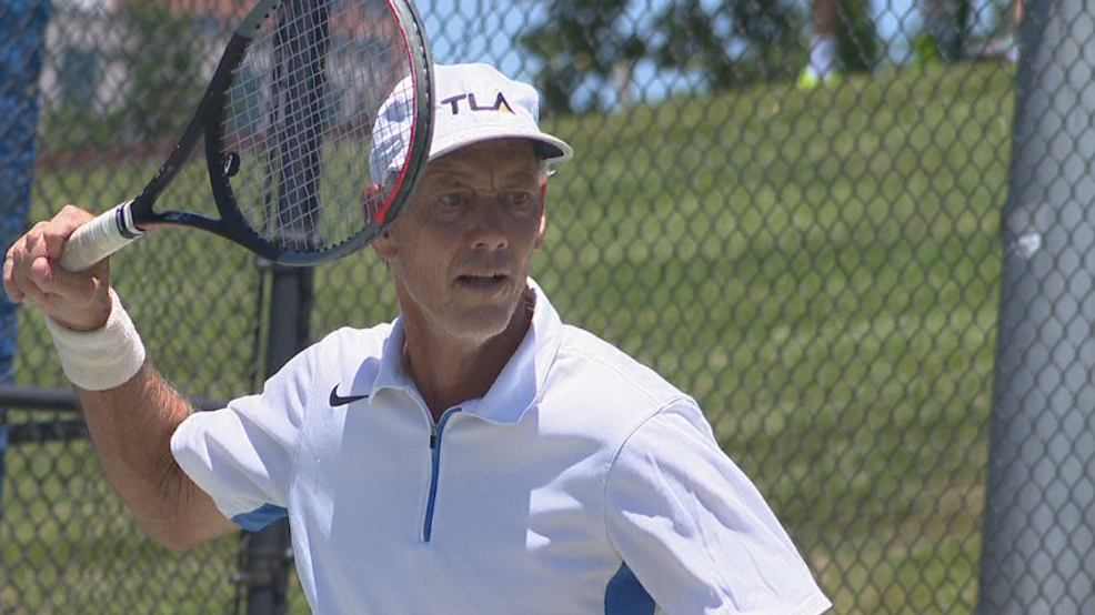 Coach Pender at the Asheville Open on July 11, 2023. He advanced to the quarterfinals where he played against Alexander Behar. 